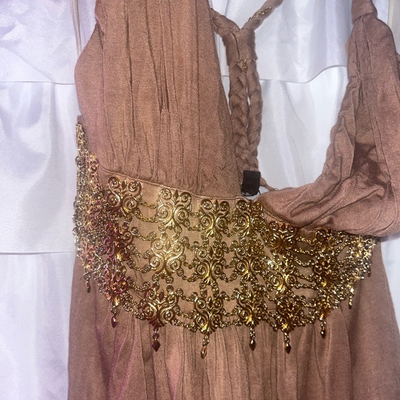 Sky brown halter top - Picture 2 of 4